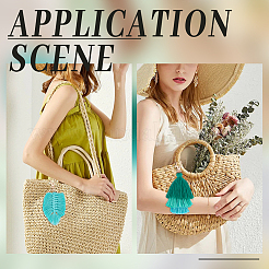 4Pcs 4 Style Weaving Tassel Cotton Pendant Decorations&nbsp;KEYC-WR0001-47A