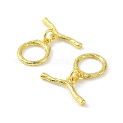 Rack Plating Eco-Friendly Brass Toggle Clasps&nbsp;KK-K330-43G