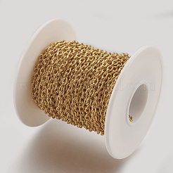 Ion Plating(IP) Handmade 304 Stainless Steel Cable Chains&nbsp;STAS-P200-18G