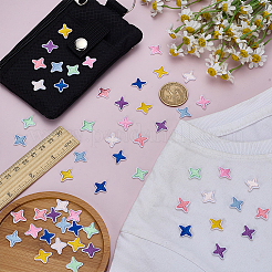 48Pcs 8 Colors Star Computerized Embroidery Cloth Self Adhesive Patches&nbsp;PATC-FG0002-90