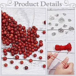 DIY Alloy & Natural Wood Beads Bracelets Making Kits&nbsp;DIY-PH0023-48