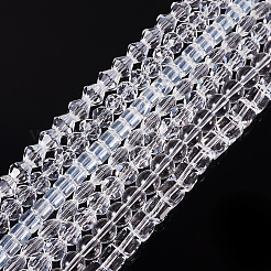 7 Strands 7 Styles Transparent Glass Bead Strands&nbsp;GLAA-TA0002-73