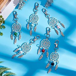 12Pcs 6 Colors Zinc Alloy Big Pendants&nbsp;FIND-NB0002-37