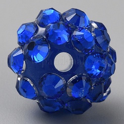 Resin Rhinestone Beads&nbsp;RESI-WH0031-02J