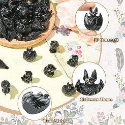 60Pcs 6 Styles Resin Animal Display Decoration&nbsp;DJEW-CJZ0001-002