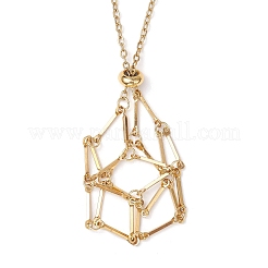 304 Stainless Steel Macrame Pouch Empty Stone Holder Necklace Making&nbsp;NJEW-JN05237-02