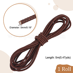 Round Braided Leather Cord&nbsp;OCOR-WH0082-109C
