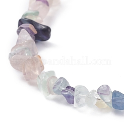 Natural Fluorite Chip Beaded Necklace&nbsp;NJEW-JN03824-02