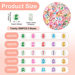 500Pcs 5 Styles Transparent Clear Acrylic Beads&nbsp;MACR-TA0002-23