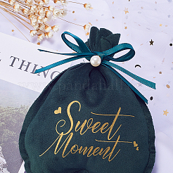 Velvet Jewelry Drawstring Gift Bags&nbsp;ABAG-CJC0003-02D