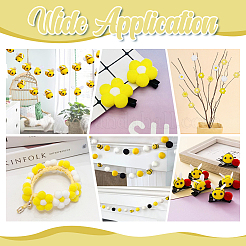 42Pcs 9 Styles Handmade Cotton Knitting Ornament Accessories&nbsp;DIY-WR0005-08