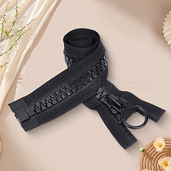 1Pc Alloy & Polyester & Resin Zipper&nbsp;FIND-CY0002-19