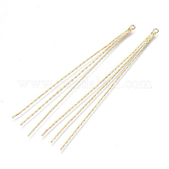 Brass Boston Link Chain Tassel Big Pendants&nbsp;X-KK-R129-04