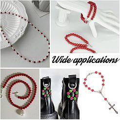 2120Pcs 8 Styles  Imitation Pearl Resin Beads Strands&nbsp;RESI-AR0001-47
