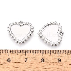 304 Stainless Steel Pendant Cabochon Settings&nbsp;STAS-T067-02P