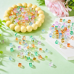 66Pcs 6 Colors Baking Paint Transparent Glass Beads&nbsp;DGLA-TA0001-31