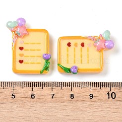 Opaque Resin Decoden Cabochons&nbsp;CRES-O002-01C