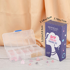DIY Pink Style Earring Making Kits&nbsp;DIY-SC0001-32