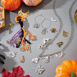 5 Bags 5 Colors Styles Tibetan Style Alloy Halloween Theme Pendants&nbsp;FIND-GA0007-95