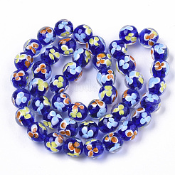 Handmade Lampwork Beads Strands&nbsp;LAMP-T007-03B