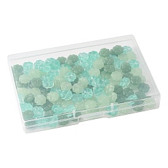 120Pcs 3 Styles Transparent Spray Painted Glass Beads&nbsp;GLAA-FS0002-46