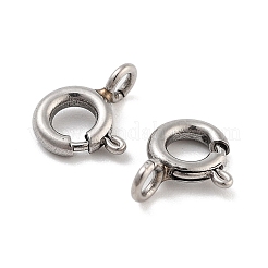 Non-Tarnish 316 Stainless Steel Spring Ring Clasps&nbsp;X-STAS-B072-08P-01