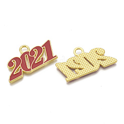 Alloy Enamel Pendants&nbsp;PALLOY-T078-03C