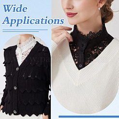 2Pcs 2 Colors Detachable Polyester Shirt False Collar&nbsp;DIY-ME0003-26