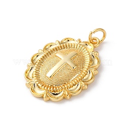 Brass Pendants with Jump Ring&nbsp;KK-V016-09G