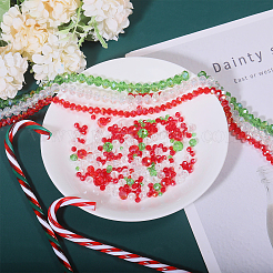 18 Strands 18 Styles Christmas Theme Electroplate Glass Beads Strands&nbsp;EGLA-GO0001-01