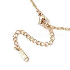 Brass & ABS Imitation Pearl Religion Cross Pendant 304 Stainless Steel Cable Chain Necklaces&nbsp;NJEW-JN05413
