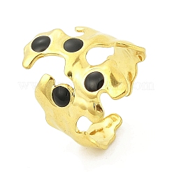 Irregular 304 Stainless Steel Enamel Wide Open Cuff Rings for Women&nbsp;RJEW-G338-12G-02