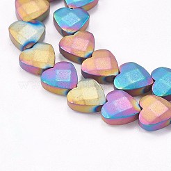 Electroplate Non-magnetic Synthetic Hematite Beads Strands&nbsp;G-P367-I-10