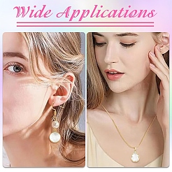 16Pcs 2 Styles Brass Glass Pendants&nbsp;GLAA-YW0005-71