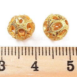 Rack Plating Brass Beads&nbsp;KK-A377-15G