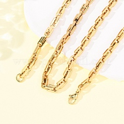 304 Stainless Steel Arch Link Chain Necklaces for Women Men&nbsp;NJEW-F363-05G