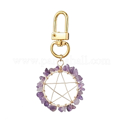 Gemstone Pendants Keychain&nbsp;HJEW-JM01811