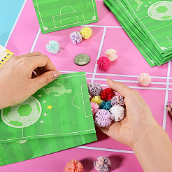 15Pcs Football Pattern Paper Bakery Bags&nbsp;ABAG-TA0002-32C