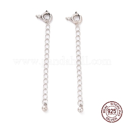 925 Sterling Silver Chain Extenders&nbsp;STER-D036-42AS