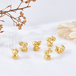 20Pcs Matte Style Alloy Rabbit Charms&nbsp;FIND-SC0003-87
