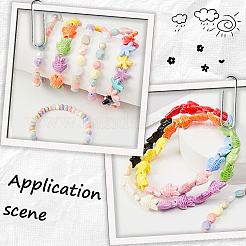 580Pcs 7 Styles Opaque Acrylic Beads&nbsp;SACR-SP0001-24