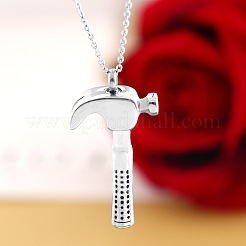 Hammer Urn Ashes Pendant Necklace&nbsp;BOTT-PW0001-073B-S