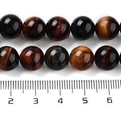 Natural Tiger Eye Beads Strands&nbsp;G-G448-10mm-21AB