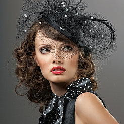 6Pcs 3 Colors EVA Cloth Teardrop Fascinator Hat Base for Millinery&nbsp;AJEW-FG0002-81