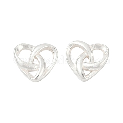 S999 Fine Silver Stud Earrings for Women&nbsp;EJEW-Q031-02S-A