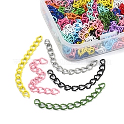 100Pcs Spray Painted Iron Curb Chain Extender&nbsp;CH-YW0002-02