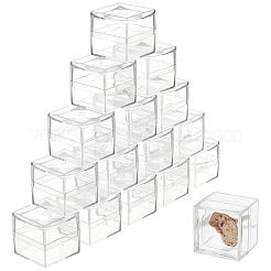 16Pcs Square Transparent Plastic Ring Viewer Magnifier Boxes&nbsp;CON-FG0001-26