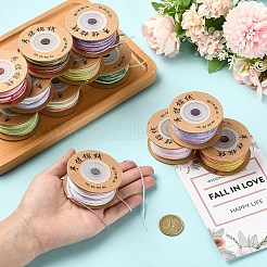 4 Rolls 4 Colors Segment Dyed Macrame Cotton Cord&nbsp;OCOR-YW0001-27B