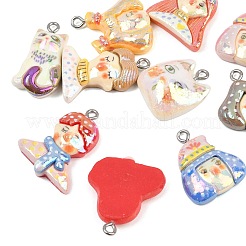 Opaque Resin Pendants&nbsp;RE-CBA5D24-06