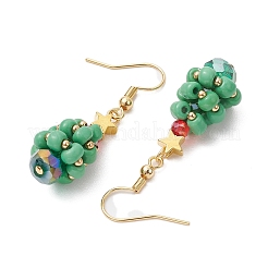 GLass Dangle Earrings&nbsp;EJEW-TA00440-02